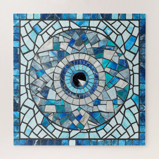 Evil Eye Amulet Mozaïek Kunst Legpuzzel (Horizontaal)