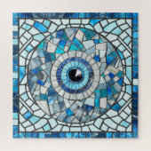 Evil Eye Amulet Mozaïek Kunst Legpuzzel (Verticaal)