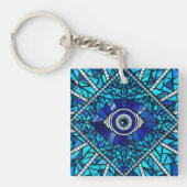 Evil Eye Amulet Mozaïek Kunst Sleutelhanger (Voorkant)