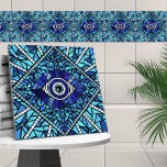 Evil Eye Amulet Mozaïek Kunst Tegeltje<br><div class="desc">Evil Eye Amulet Mozaïek Kunst</div>