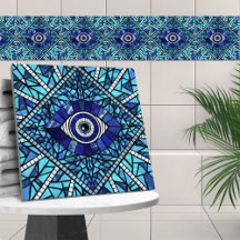 Evil Eye Amulet Mozaïek Kunst