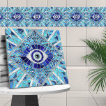 Evil Eye Amulet Mozaïek Kunst Tegeltje<br><div class="desc">Evil Eye Amulet Mozaïek Kunst</div>