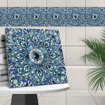 Evil Eye Amulet Mozaïek Kunst Tegeltje<br><div class="desc">Evil Eye Amulet Mozaïek Kunst</div>