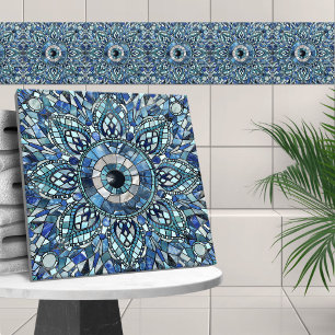 Evil Eye Amulet Mozaïek Kunst Tegeltje