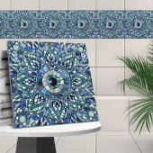 Evil Eye Amulet Mozaïek Kunst Tegeltje