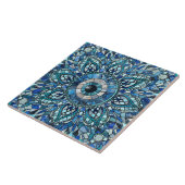 Evil Eye Amulet Mozaïek Kunst Tegeltje (Zijkant)