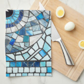 Evil Eye Amulet Mozaïek Kunst Theedoek (Quarter Fold)