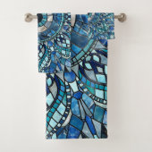 Evil Eye Amulet Mozaïek Mandala Art Bad Handdoek (Insitu)