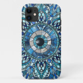 Evil Eye Amulet Mozaïek Mandala Art Case-Mate iPhone Case (Achterkant)
