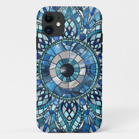 Evil Eye Amulet Mozaïek Mandala Art Case-Mate iPhone Case (Achterkant)