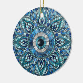 Evil Eye Amulet Mozaïek Mandala Art Keramisch Ornament (Links)