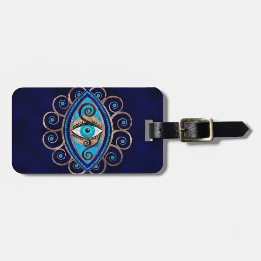 Evil Eye Amulet Ornament Bagagelabel (Voorkant horizontaal)