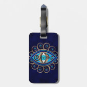 Evil Eye Amulet Ornament Bagagelabel (Achterkant verticaal)