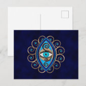 Evil Eye Amulet Ornament Briefkaart (Voorkant / Achterkant)