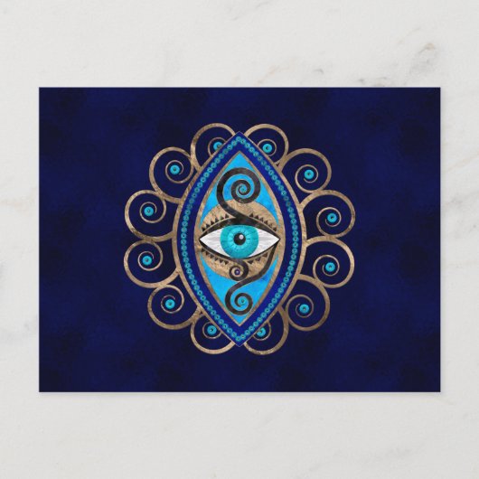Evil Eye Amulet Ornament Briefkaart (Voorkant)
