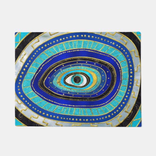 Evil Eye Amulet Ornament Deurmat (Voorkant)