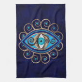 Evil Eye Amulet Ornament Theedoek (Verticaal)