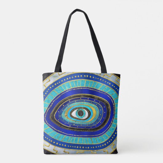 Evil Eye Amulet Ornament Tote Bag (Achterkant)