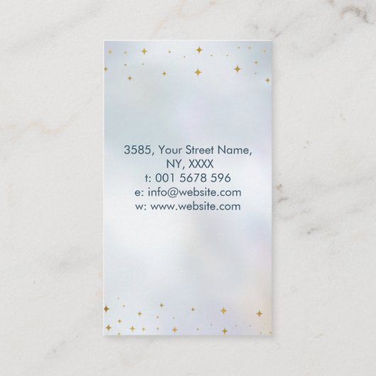 Evil Eye Amulet Ornament Visitekaartje (Achterkant)