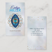 Evil Eye Amulet Ornament Visitekaartje (Voorkant / Achterkant)