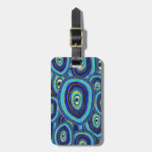 Evil Eye Amulet Patroon Bagagelabel (Voorkant verticaal)