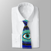 Evil Eye Amulet Patroon Stropdas (Gebonden)