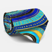 Evil Eye Amulet Patroon Stropdas (Opgerold)