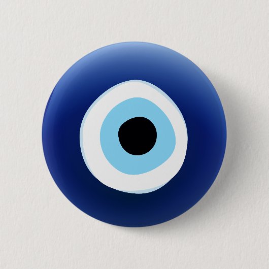 Evil Eye Amulet-toets Ronde Button 5,7 Cm (Voorkant)