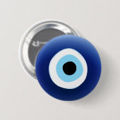 Evil Eye Amulet-toets Ronde Button 5,7 Cm (Voorkant /achterkant)