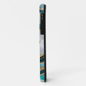 Evil Eye Amulet Waterverf kralen en goud Case-Mate iPhone Case (Achterkant/links)