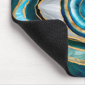 Evil Eye Amulet Waterverf marbles en goud Muismat (Hoek)