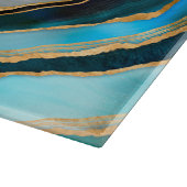 Evil Eye Amulet Waterverf marbles en goud Snijplank (Hoek)