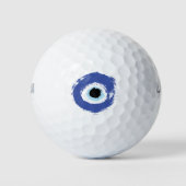 Evil Eye Artistic Blue Golfballen (Voorkant)