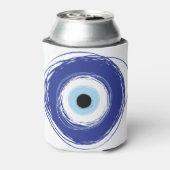 Evil Eye Artistic Blue Grieks Blikjeskoeler (Blikje Achterkant)