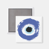 Evil Eye Artistic Blue Magneet (Voorkant / Achterkant)