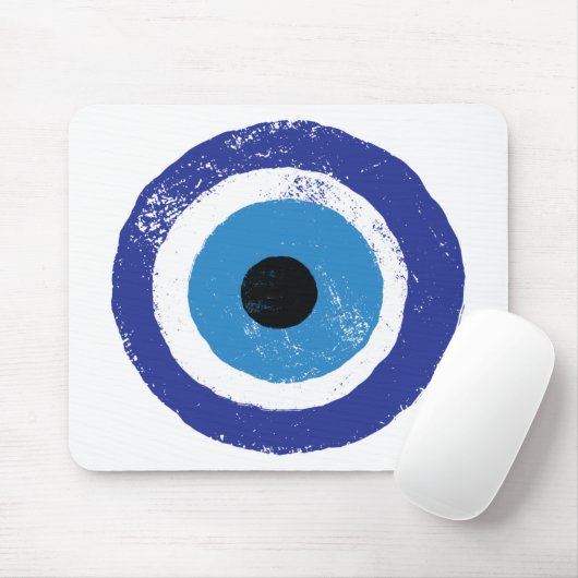 Evil Eye Artistic Blue Muismat (Met muis)