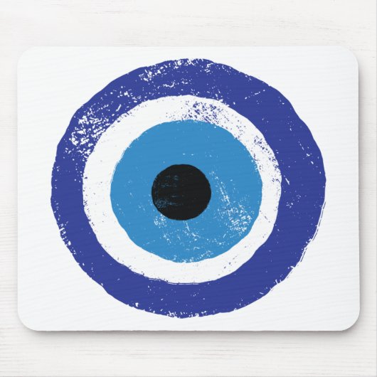 Evil Eye Artistic Blue Muismat (Voorkant)