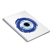 Evil Eye Artistic Blue Notitieboek (Rechterzijde)