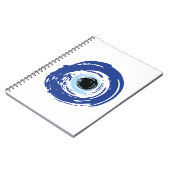 Evil Eye Artistic Blue Notitieboek (Linkerzijde)