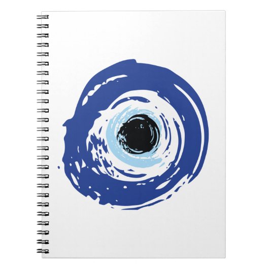 Evil Eye Artistic Blue Notitieboek (Voorkant)