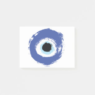 Evil Eye Artistic Blue Post-it® Notes