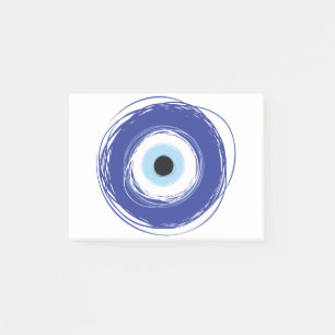 Evil Eye Artistic Blue Post-it® Notes