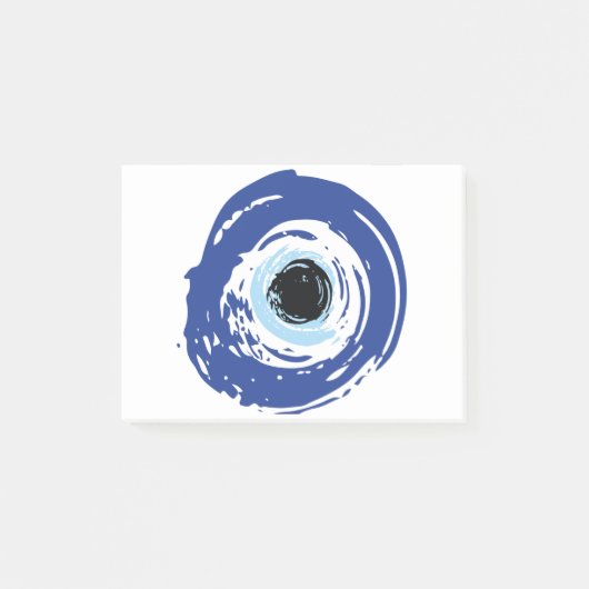 Evil Eye Artistic Blue Post-it® Notes (Voorkant)