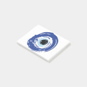 Evil Eye Artistic Blue Post-it® Notes (Schuin)