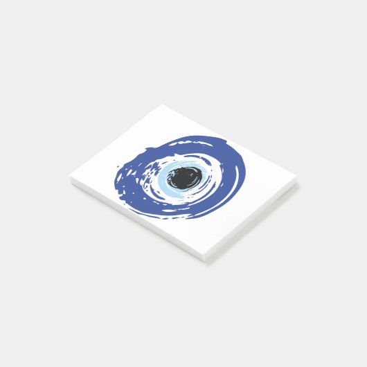 Evil Eye Artistic Blue Post-it® Notes (Schuin)