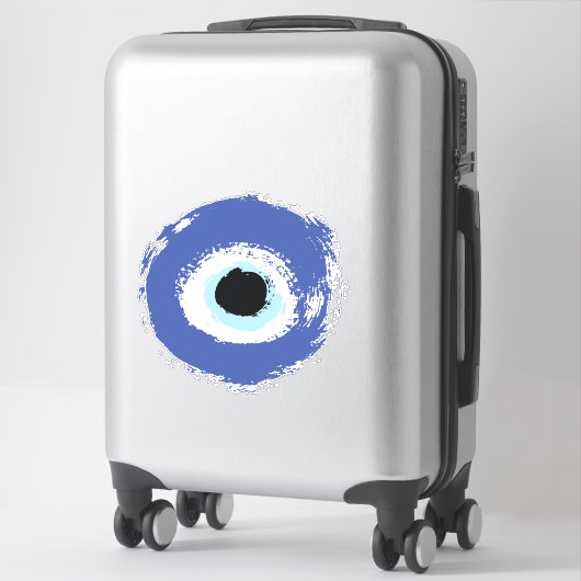 Evil Eye Artistic Blue Sticker (Koffer)