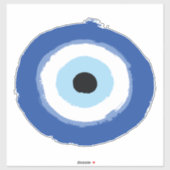 Evil Eye Artistic Blue Sticker (Vel)