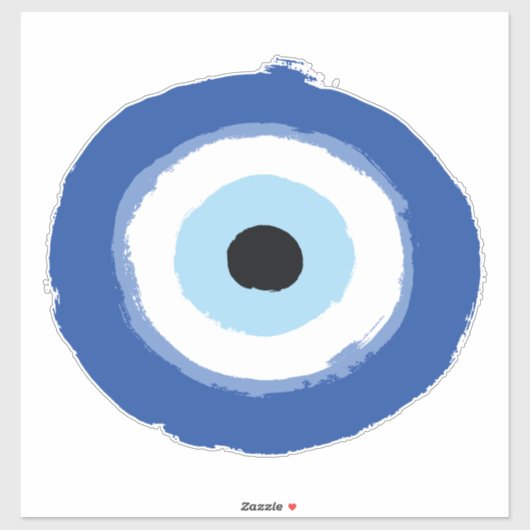 Evil Eye Artistic Blue Sticker (Vel)