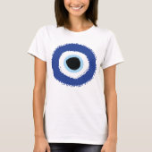 Evil Eye Artistic Blue T-shirt (Voorkant)