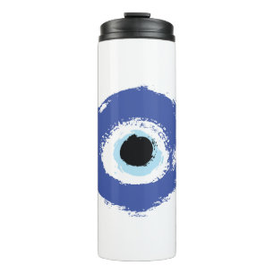 Evil Eye Artistic Blue Thermosbeker